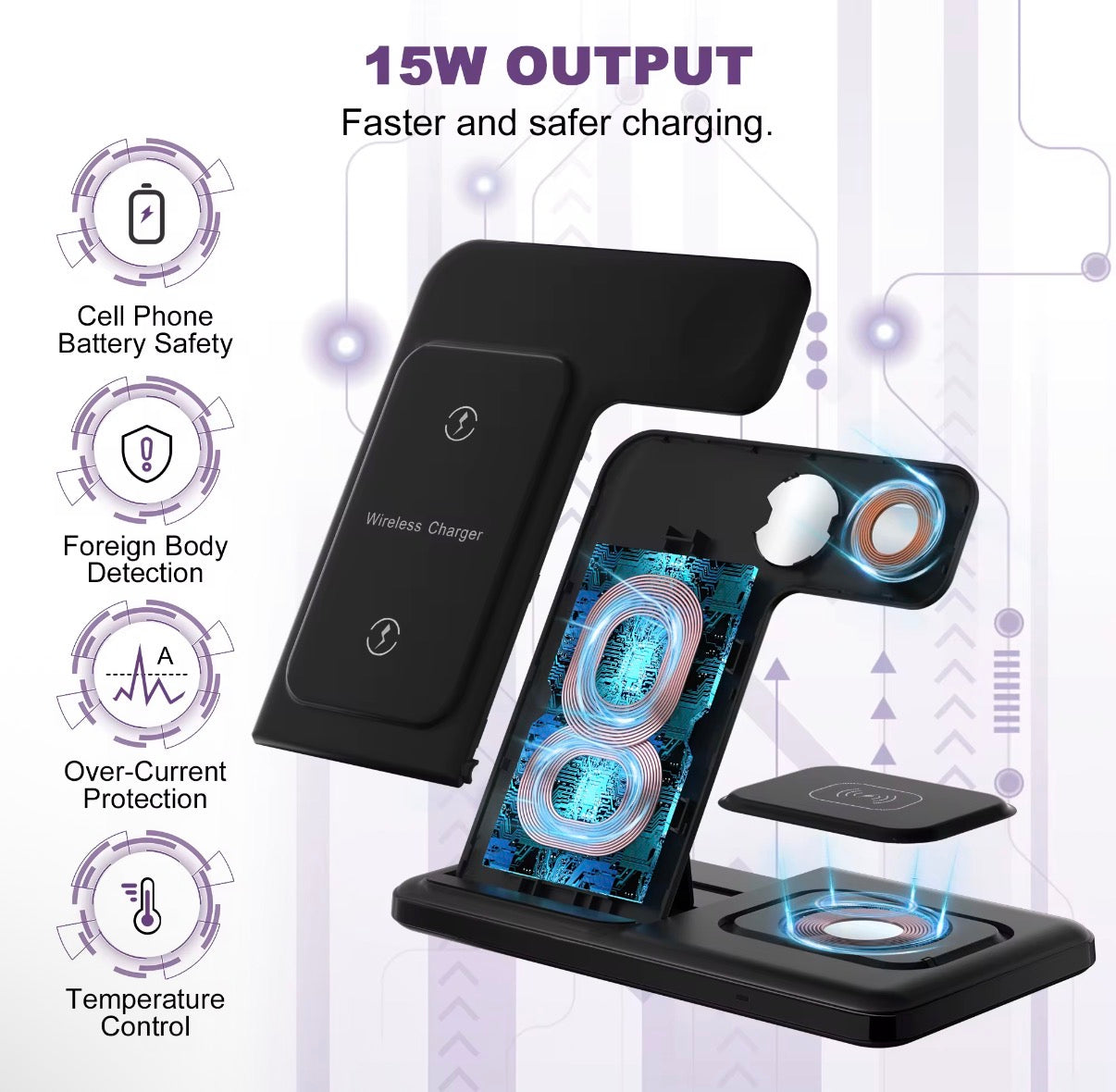 2-in-1 wireless charger