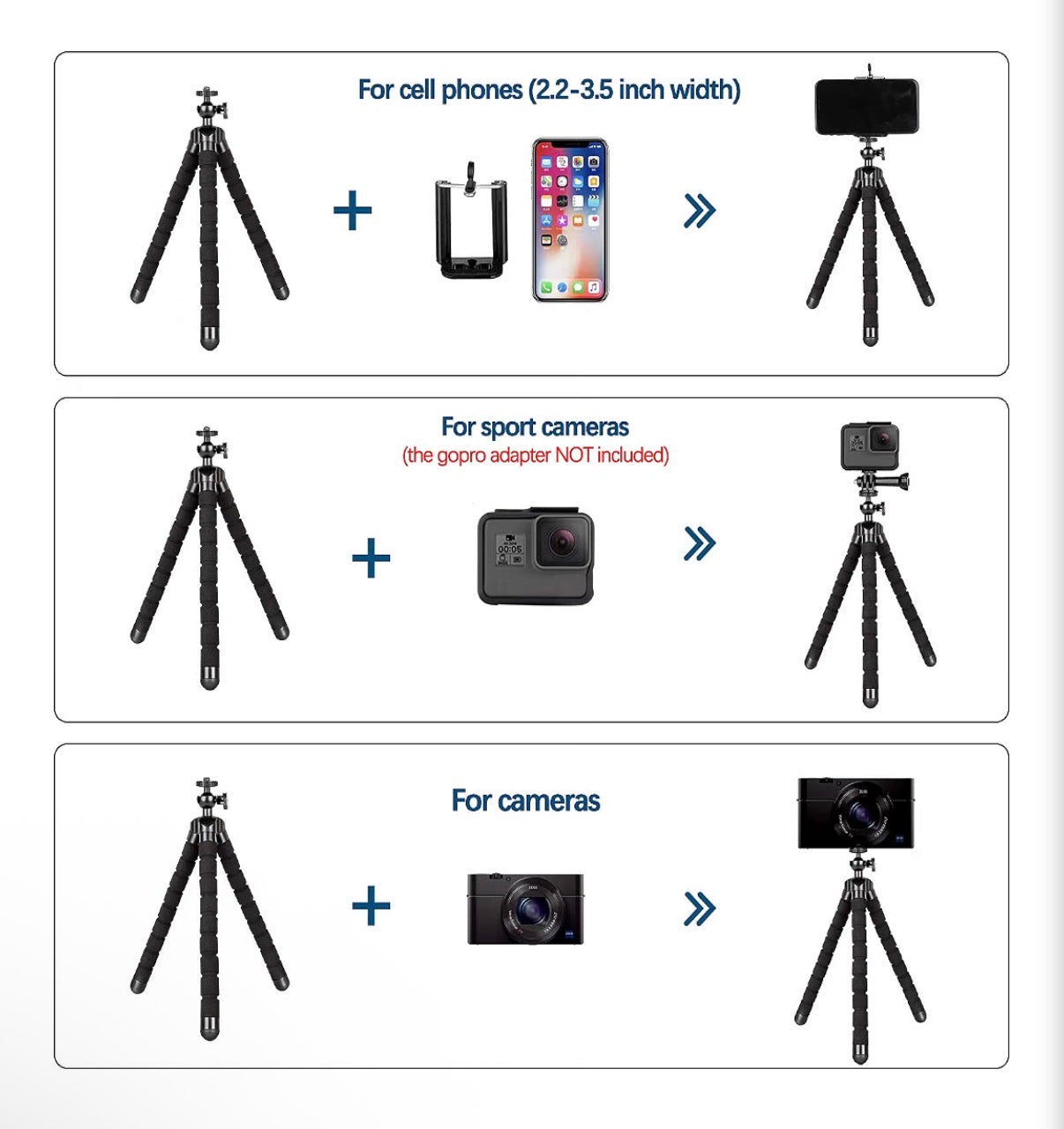 Smart phone tripod